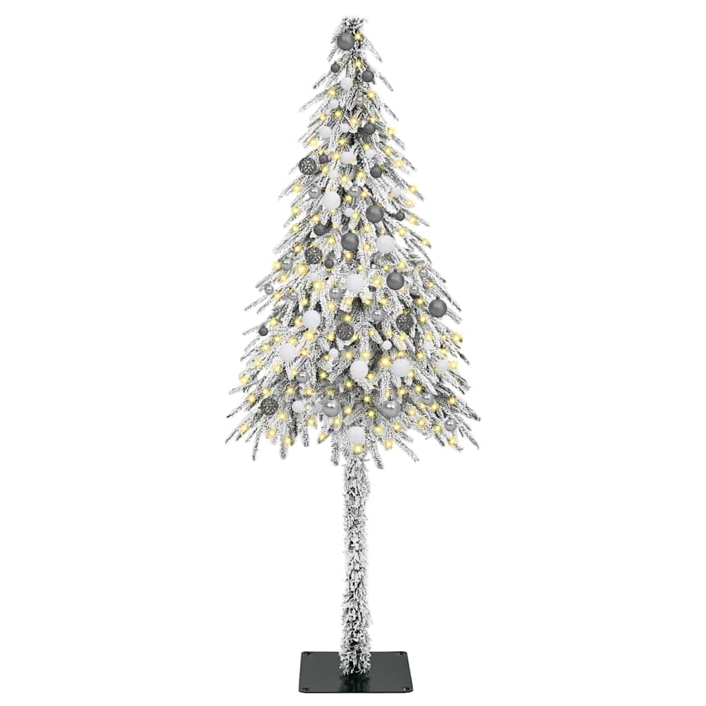 Karácsonyfa 300 LED-del állvánnyal Fehér 210 cm PE és Acél