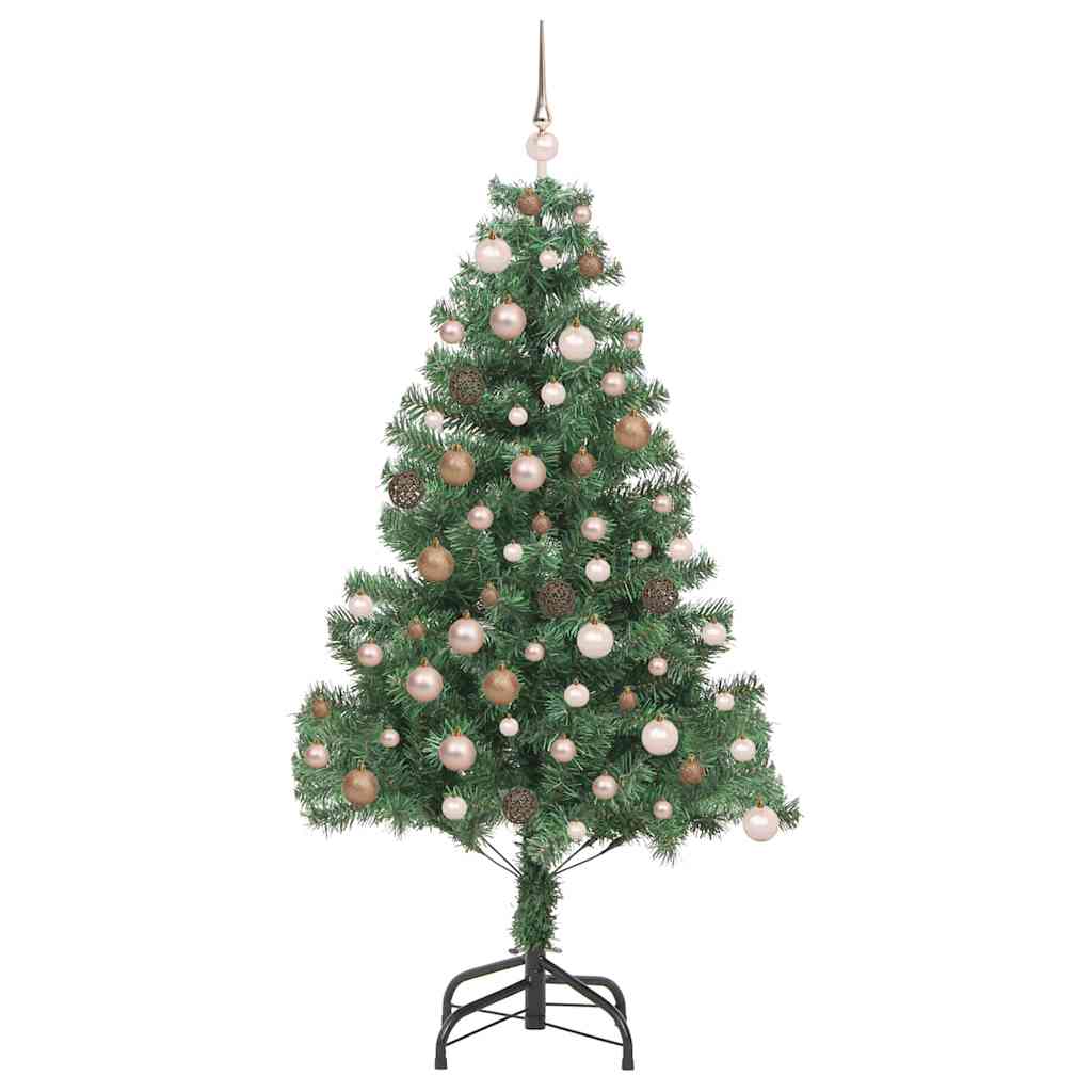 Karácsonyfa 300 LED-del állvánnyal Zöld 180 cm PVC