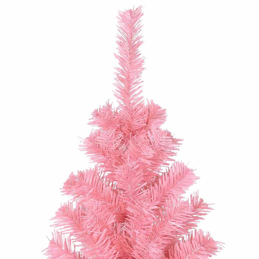 Karácsonyfa 300 LED-del állvánnyal Rózsaszín 180 cm PVC
