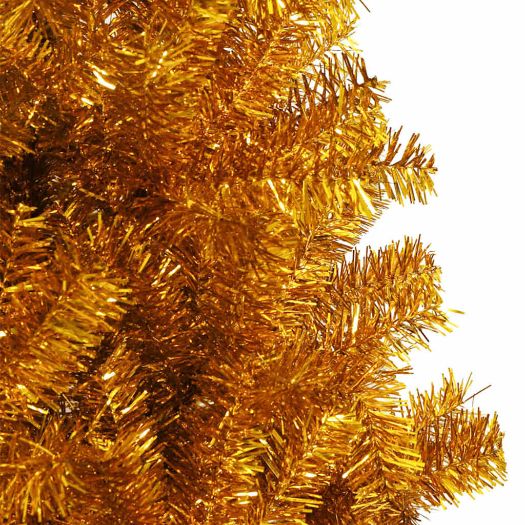 Karácsonyfa 300 LED-del állvánnyal Arany 180 cm PET
