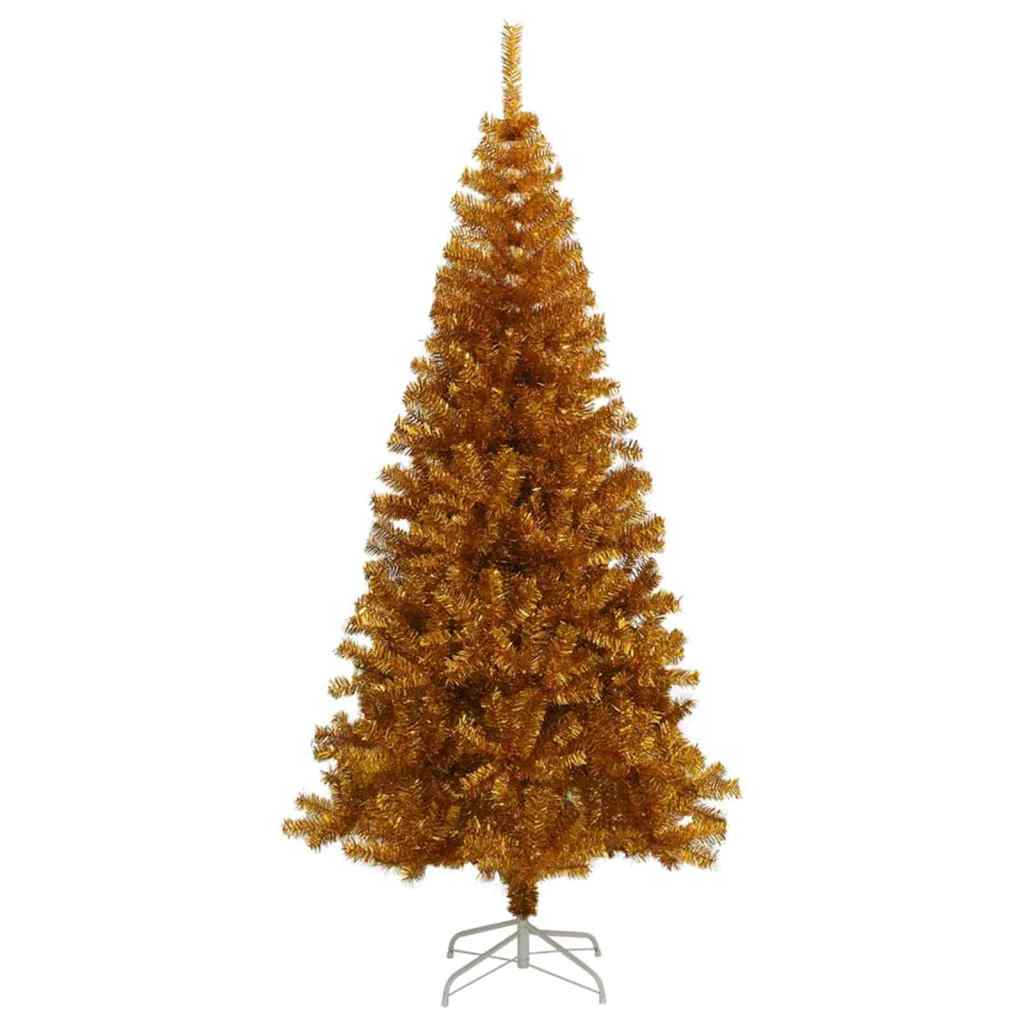 Karácsonyfa 300 LED-del állvánnyal Arany 180 cm PET