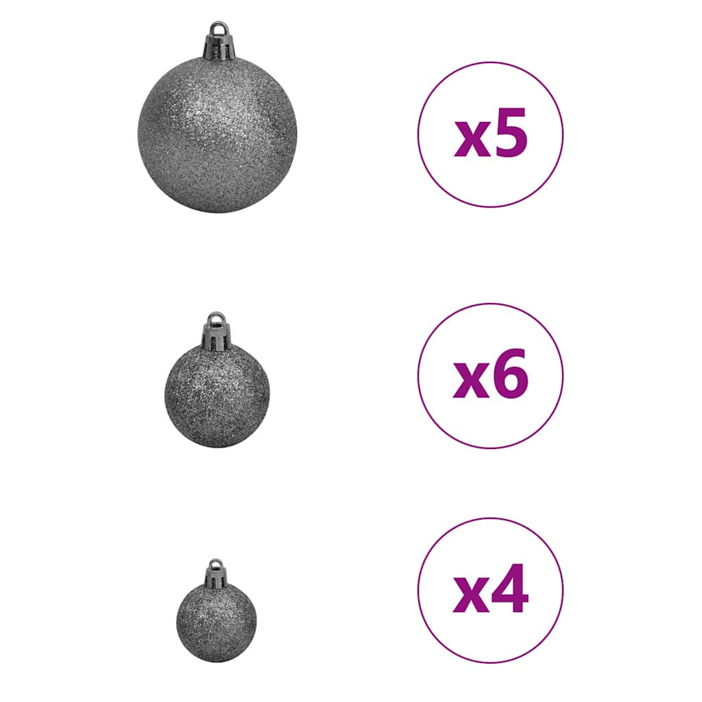 Mesterséges, előre világított karácsonyi fa Zöld 120 cm