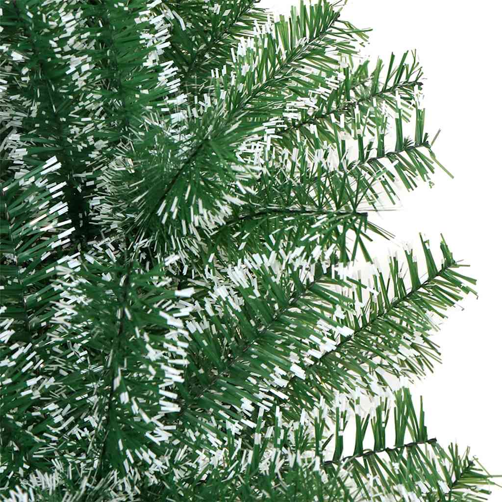 Mű karácsonyi fa hóval borítva LED fényekkel 120 cm