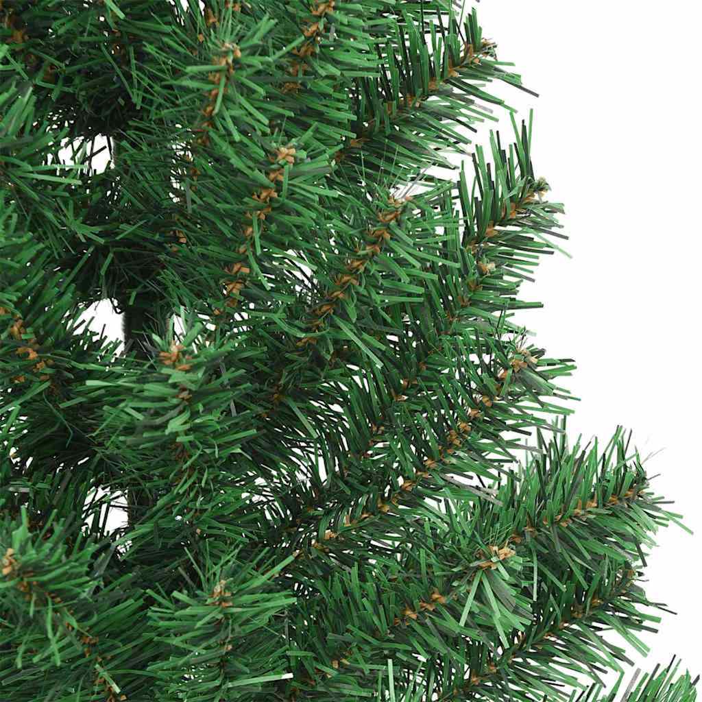 Műfenyő Elővilágított Karácsonyfa 300 LED-del Zöld 210 cm PVC