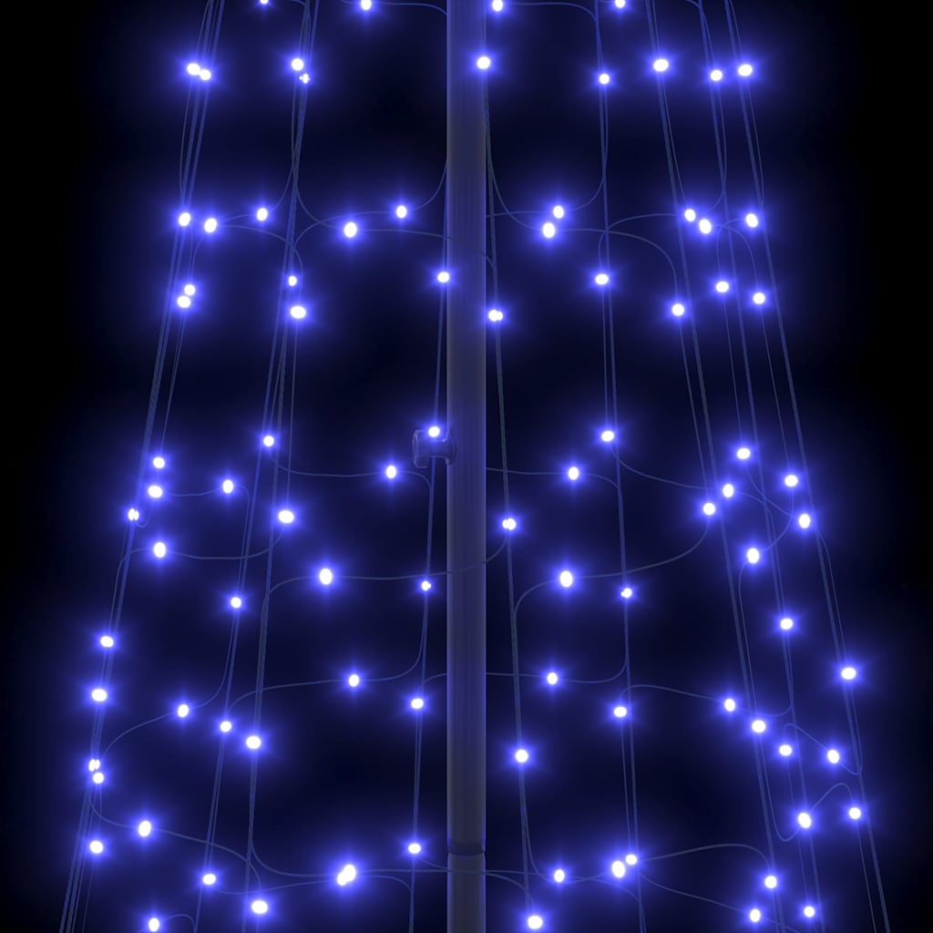 LED Karácsonyi Fenyő 800 LED-del Kék 400 cm Vas