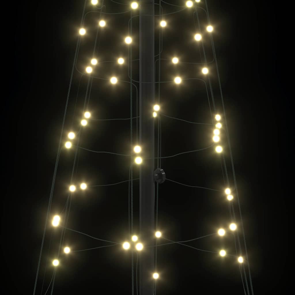 LED Karácsonyi Fenyő 390 LED-del Meleg fehér 250 cm Vas