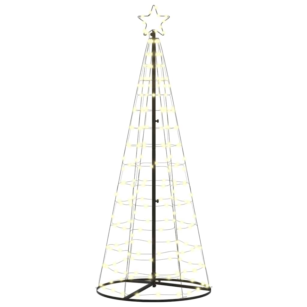 LED Karácsonyi Fenyő 390 LED-del Meleg fehér 250 cm Vas
