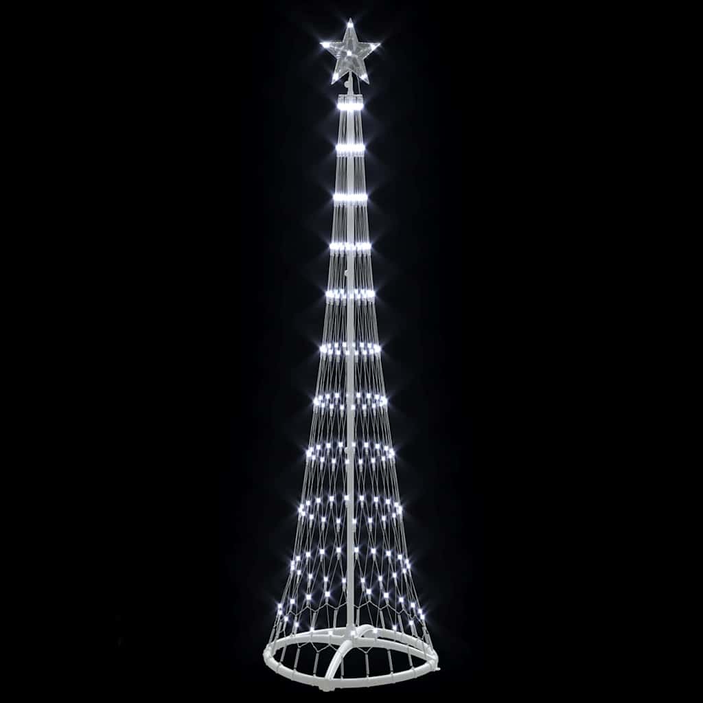 LED Karácsonyi Fenyő Hideg fehér 51 x 51 x 190 cm Fém