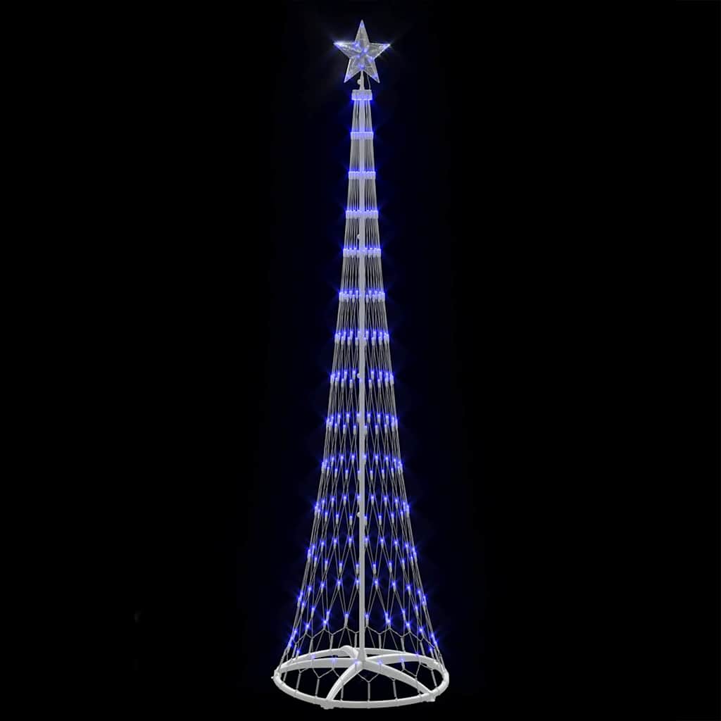 LED Karácsonyi Fenyő 290 LED-del Kék 70 x 70 x 250 cm Fém