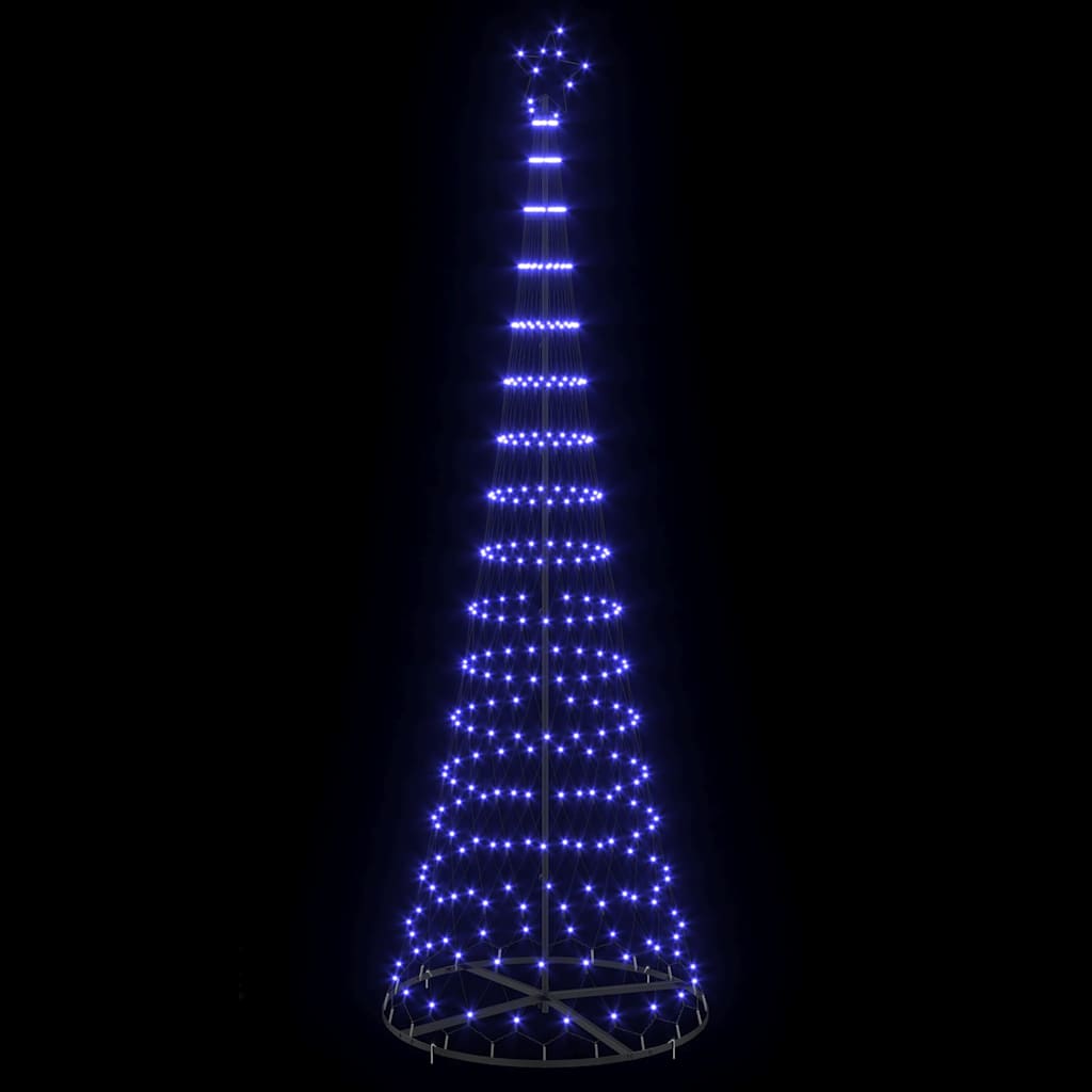 LED Karácsonyi Fenyő Kék 100.5 x 100.5 x 302.5 cm Fém