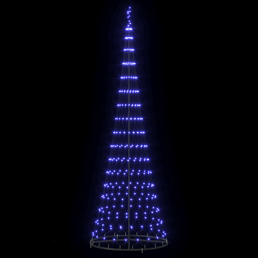 LED Karácsonyi Fenyő Kék 100.5 x 100.5 x 302.5 cm Fém