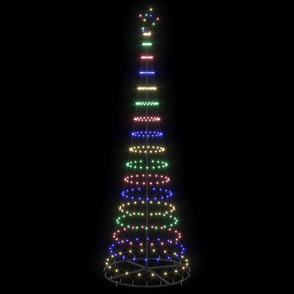 LED Karácsonyi Fenyő Sokszínű 100.5 x 100.5 x 302.5 cm Fém