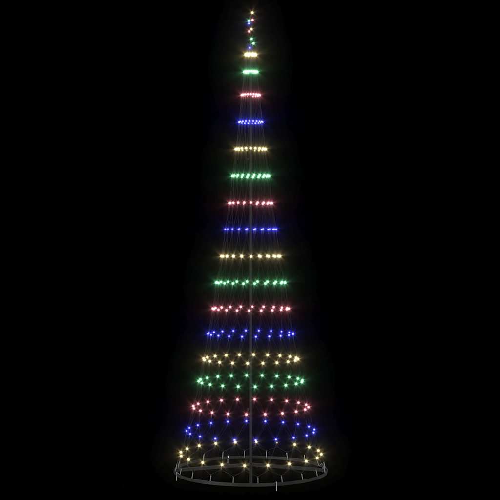 LED Karácsonyi Fenyő Sokszínű 100.5 x 100.5 x 302.5 cm Fém
