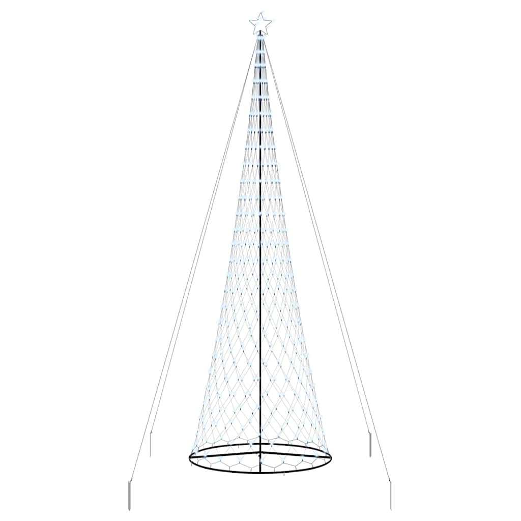 LED Karácsonyi Fenyő Hideg fehér 160 x 160 x 500 cm Fém