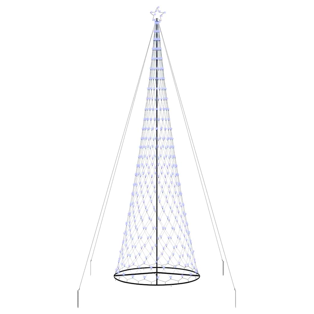 LED Karácsonyi Fenyő 550 LED-del Kék 160 x 160 x 500 cm Fém
