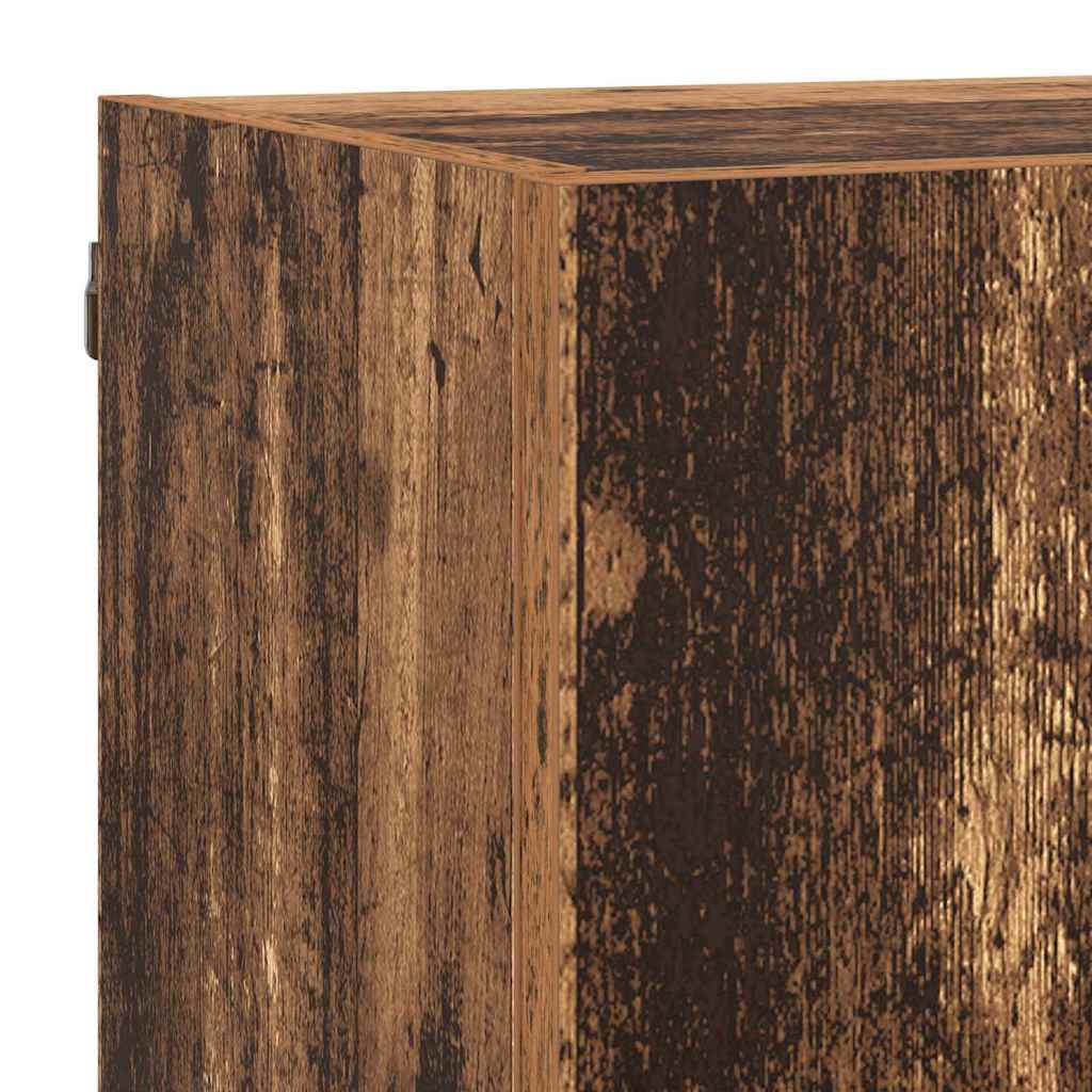 TV Fali Egységek LED-del 5 pcs Öreg fa 40,5 x 30 x 90 cm