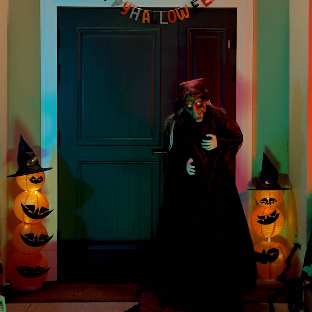 Halloween Beszélő Boszorka Lila 216 x 125 cm Poliészter