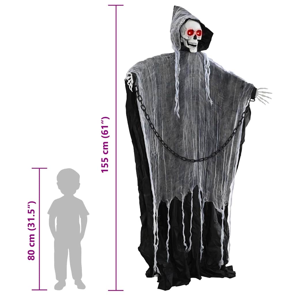 Halloween Grim Reaper Fekete 60 x 60 x 155 cm Poliészter