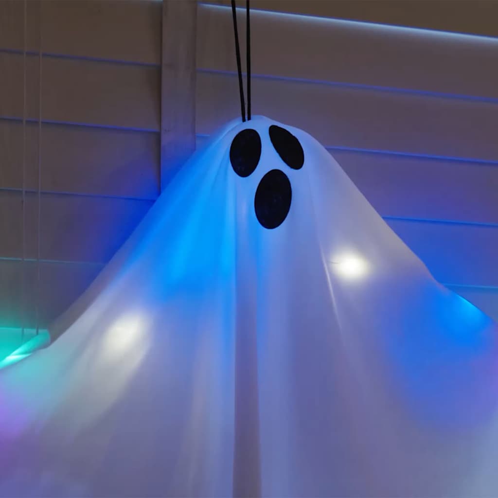 Halloween Függő Szellem 3 LED-del 3 pcs Fehér 52 x 62 cm
