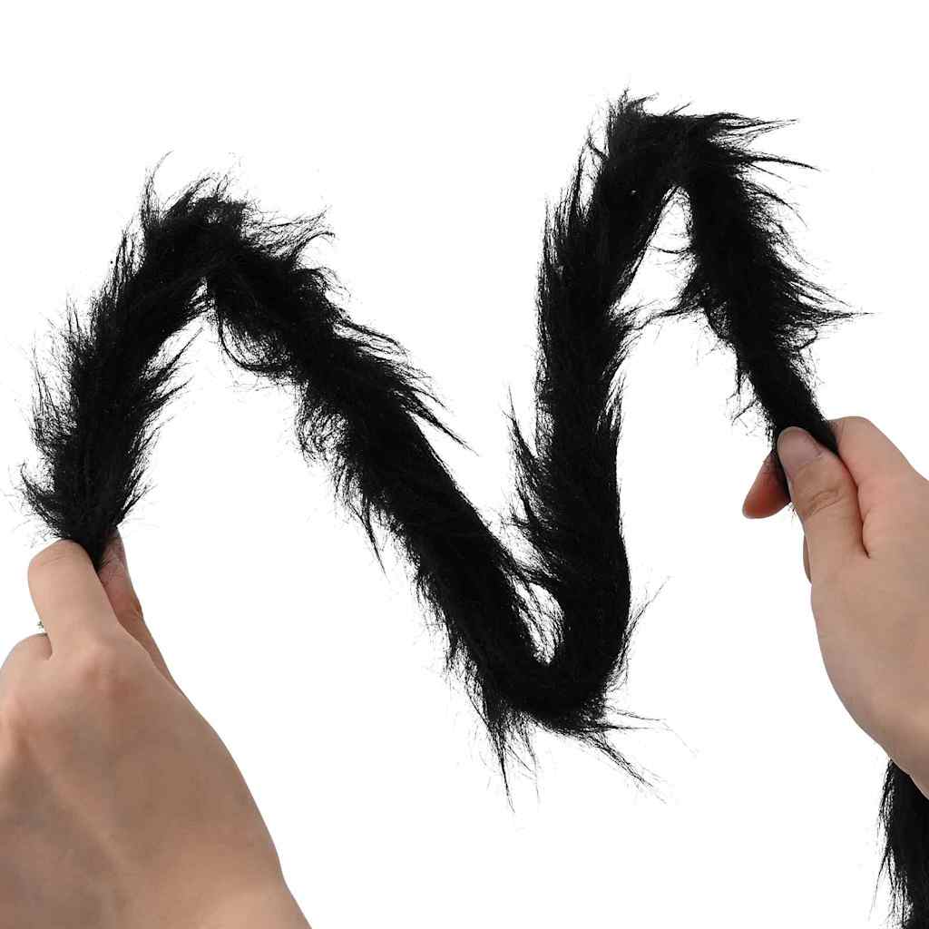 Halloween Pók Dísz 3 pcs Fekete 200 cm Poliészter és acél