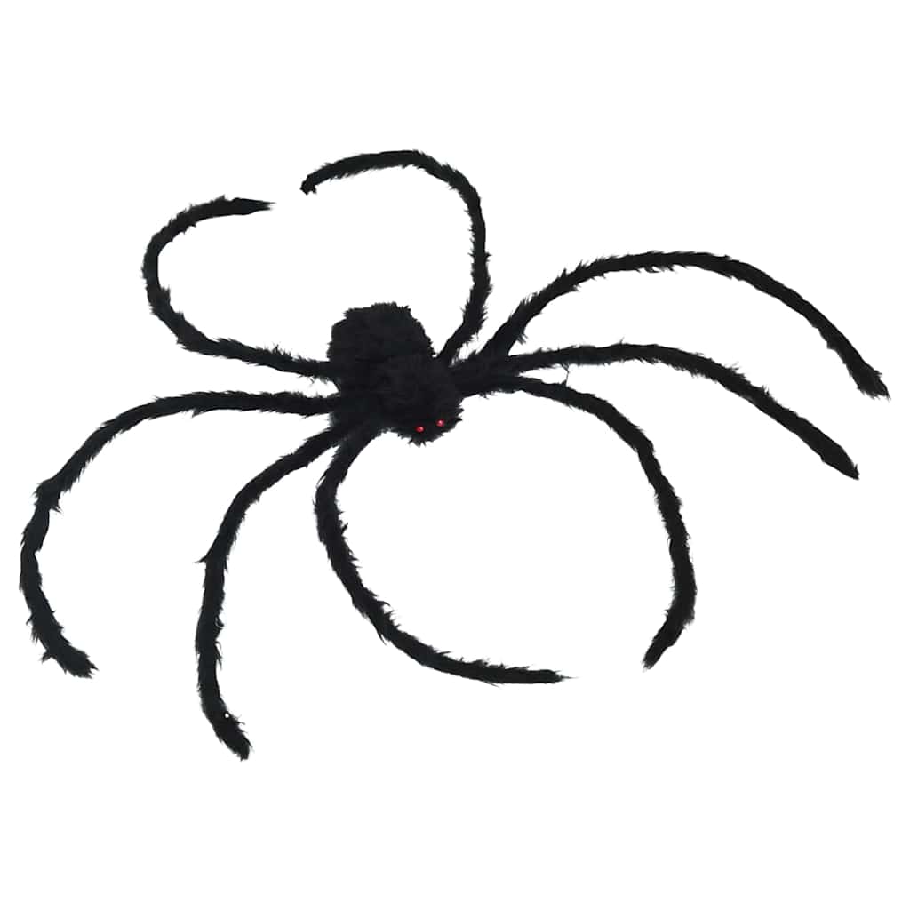 Halloween Pók Dísz 3 pcs Fekete 150 cm Poliészter és acél