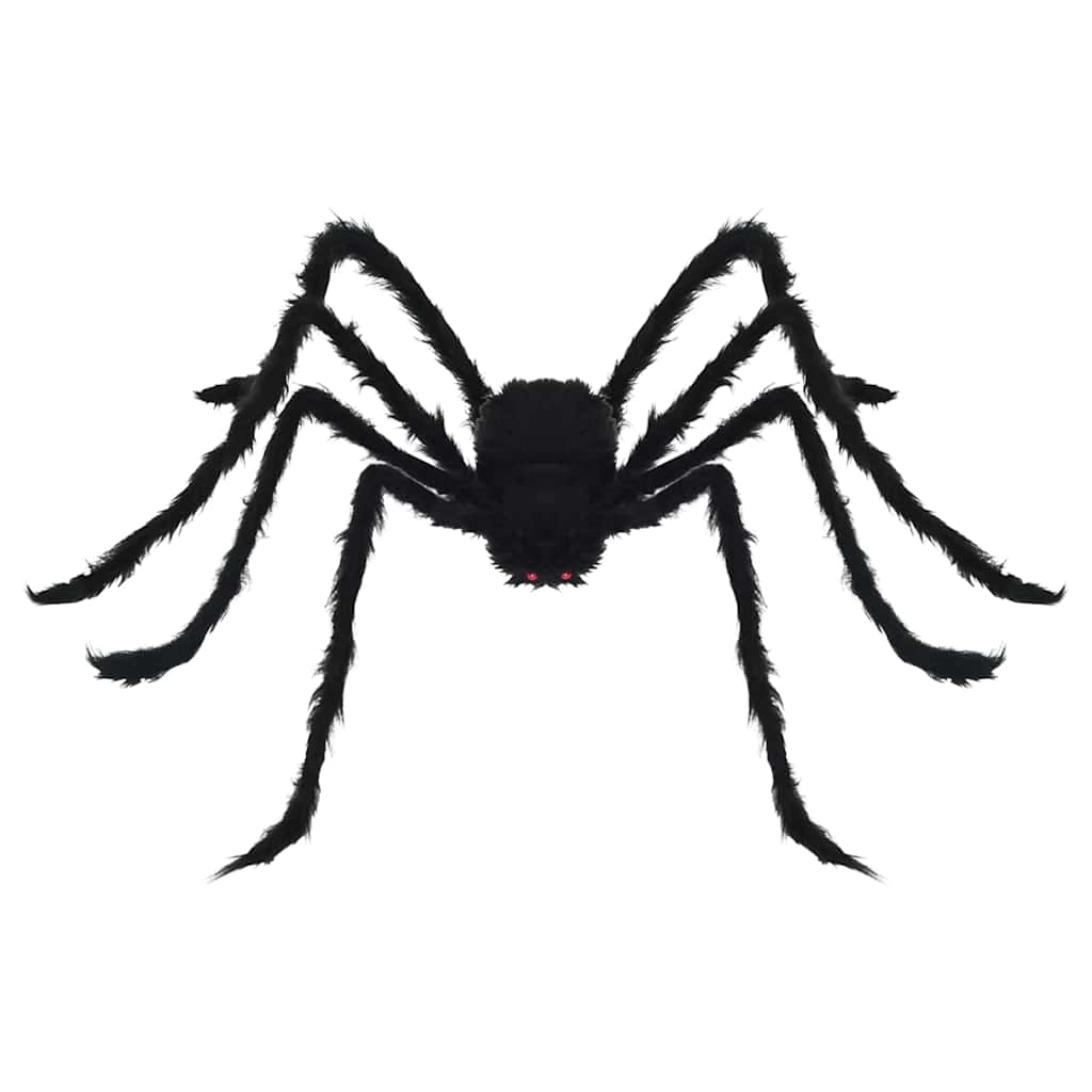 Halloween Pók Dísz 3 pcs Fekete 150 cm Poliészter és acél