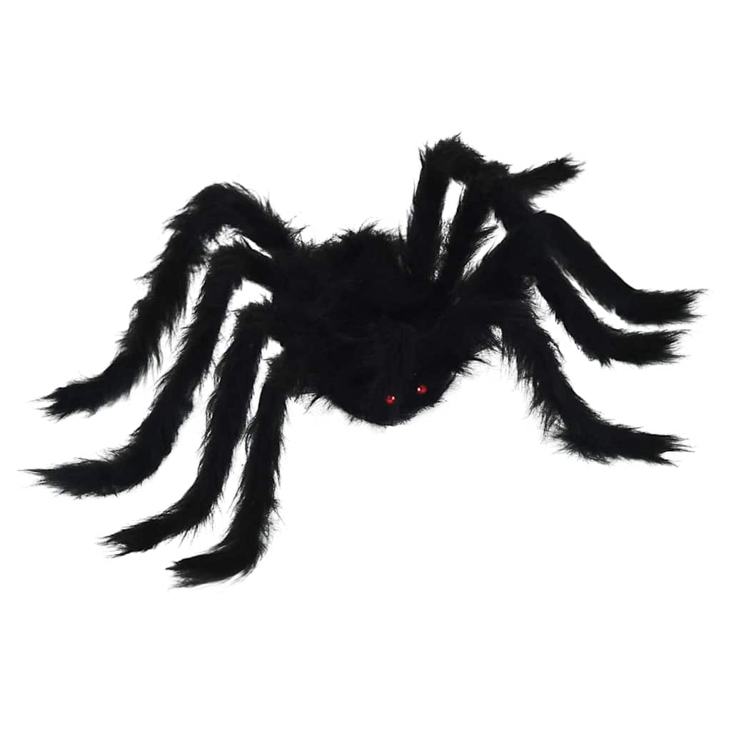 Halloween Pók Dísz 6 pcs Fekete 75 cm Poliészter és acél