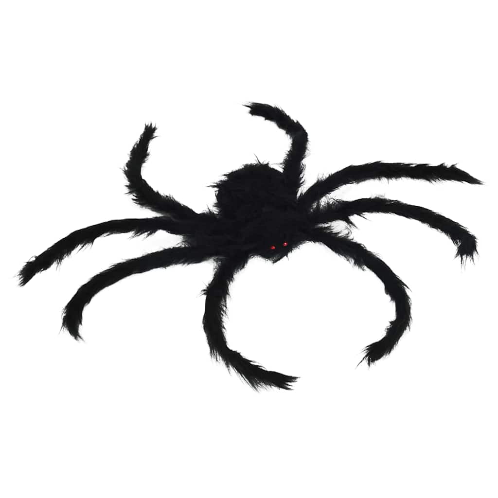 Halloween Pók Dísz 6 pcs Fekete 75 cm Poliészter és acél