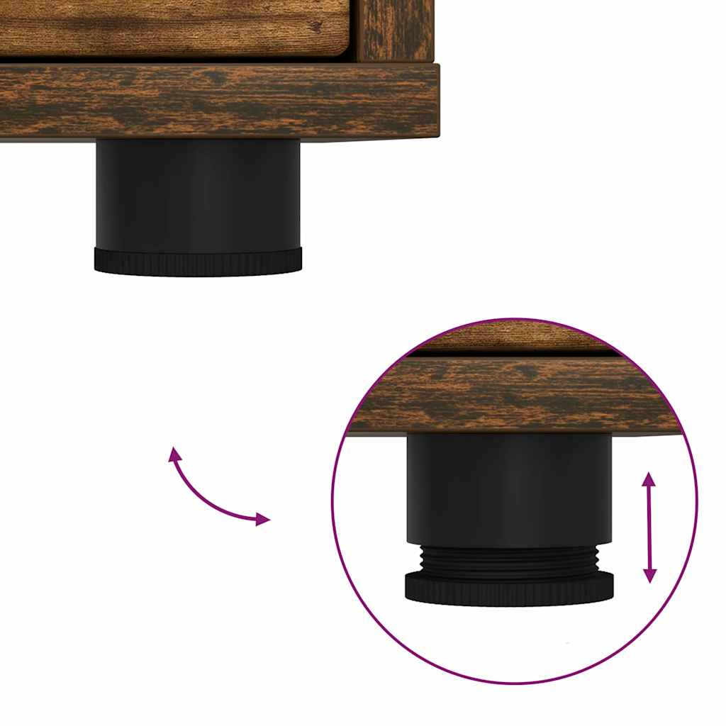 TV szekrény fiókkal Füstölt tölgy 100 x 48 x 43 cm Faanyag