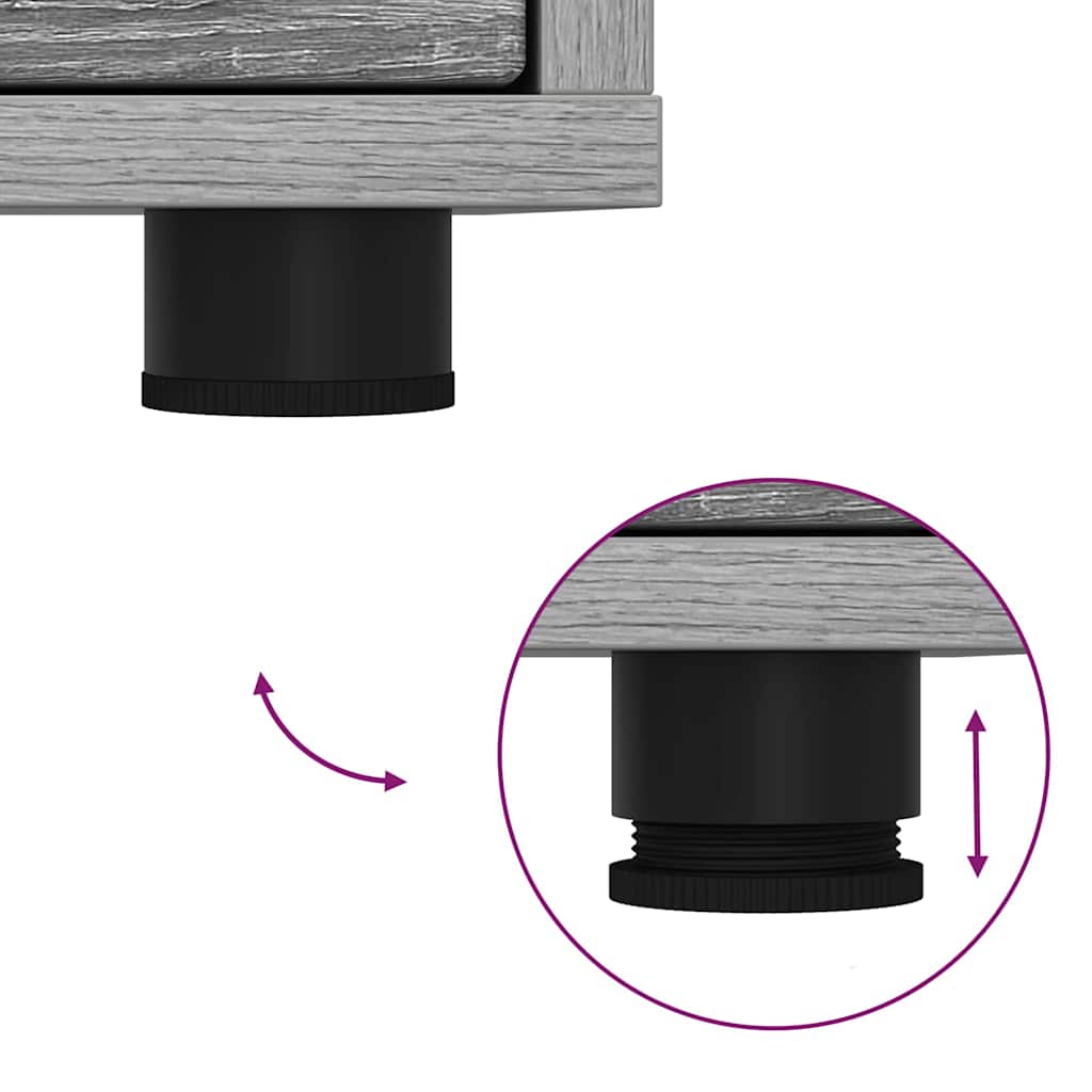 TV szekrény fiókkal Szürke Sonoma 100 x 48 x 43 cm Faanyag