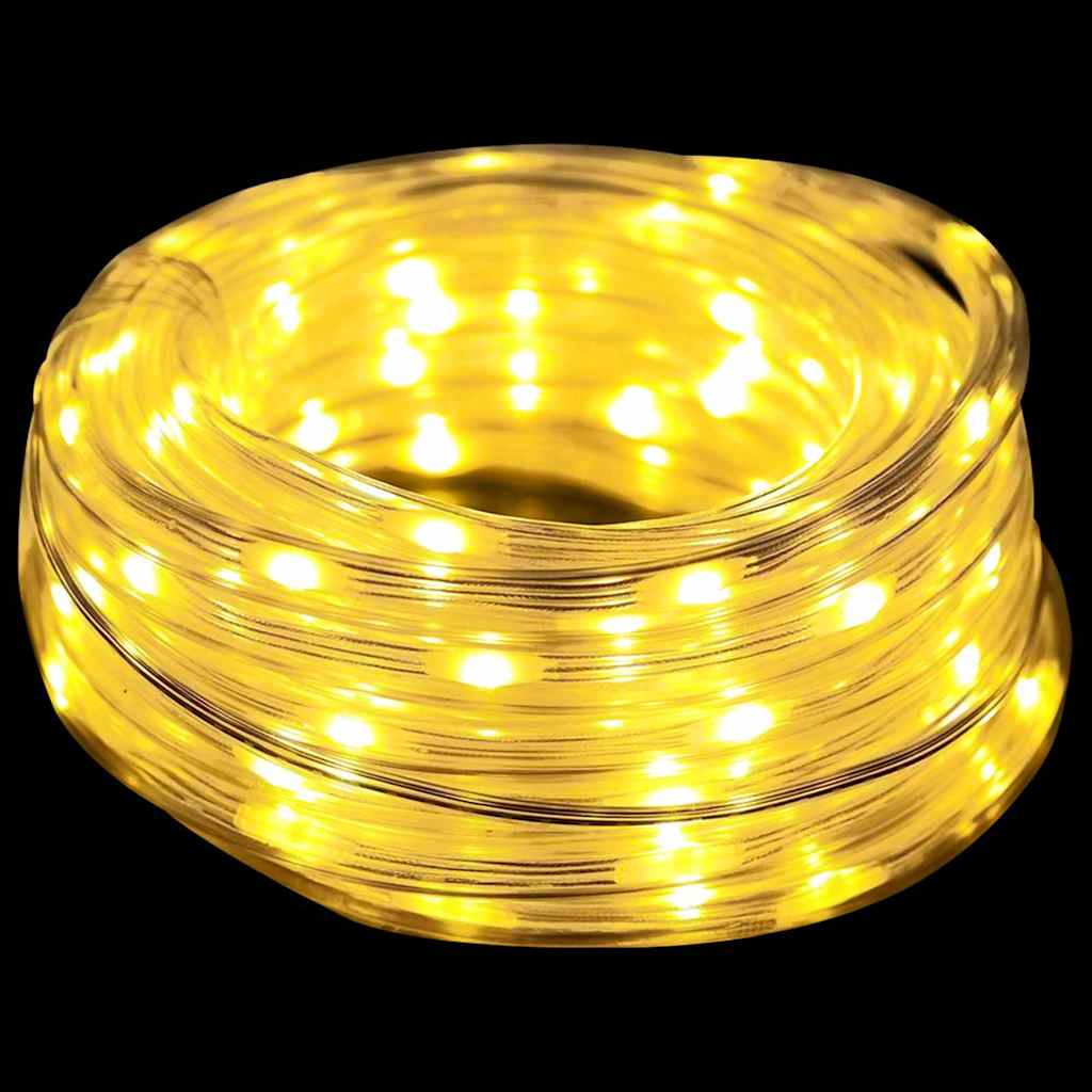 Kötél világítás 2400 LED-del Meleg fehér 100 m PVC