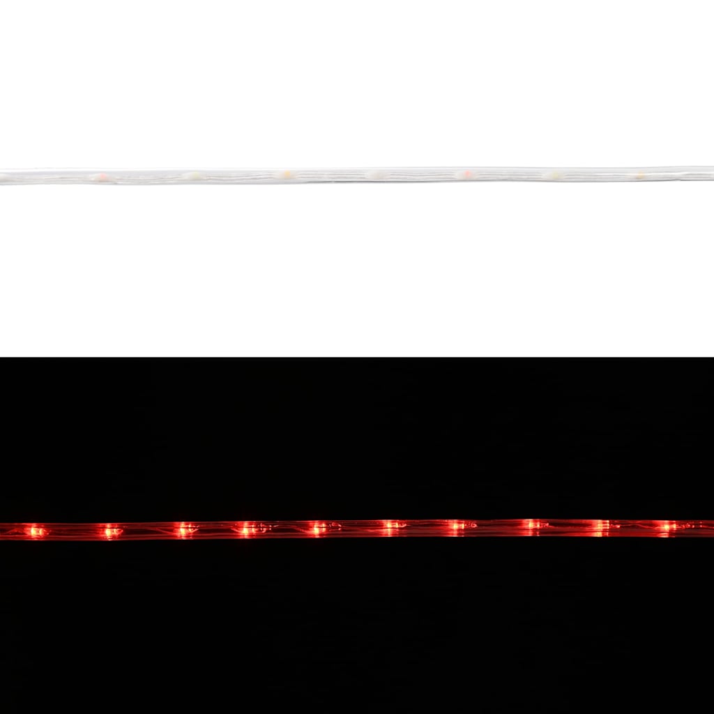 Kötél világítás 2400 LED-del Piros 100 m PVC