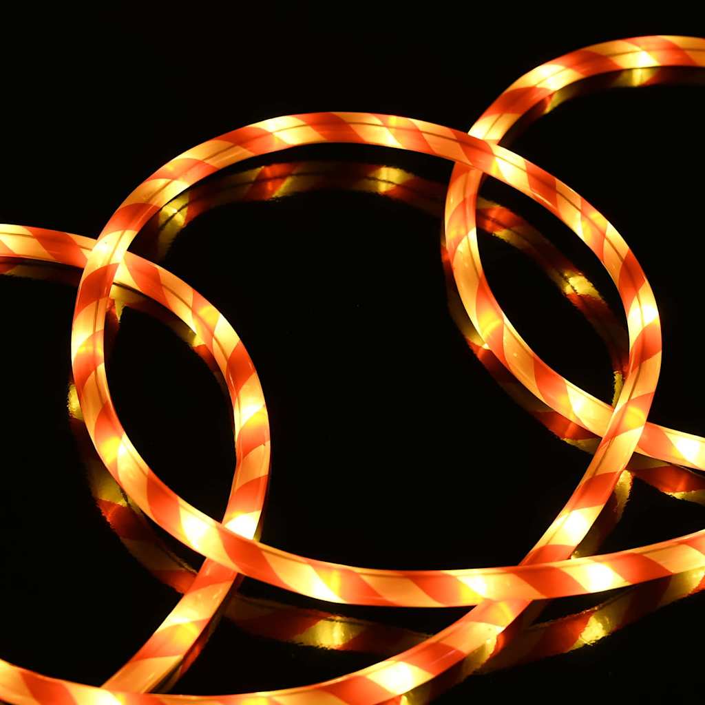 Kötél világítás 120 LED-del Meleg fehér 5 m PVC