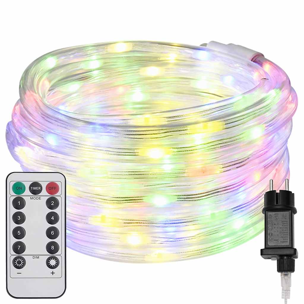 Kötél világítás 120 LED-del Sokszínű 5 m PVC
