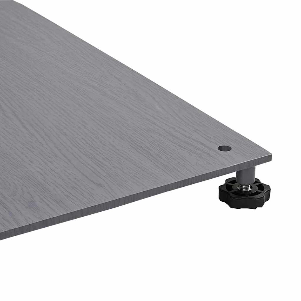 Napernyőtalp Sötétszürke fára emlékeztető 100 x 100 x 4 cm Acél
