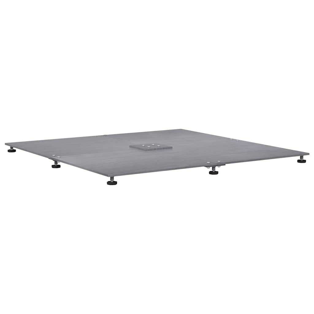 Napernyőtalp Sötétszürke fára emlékeztető 100 x 100 x 4 cm Acél