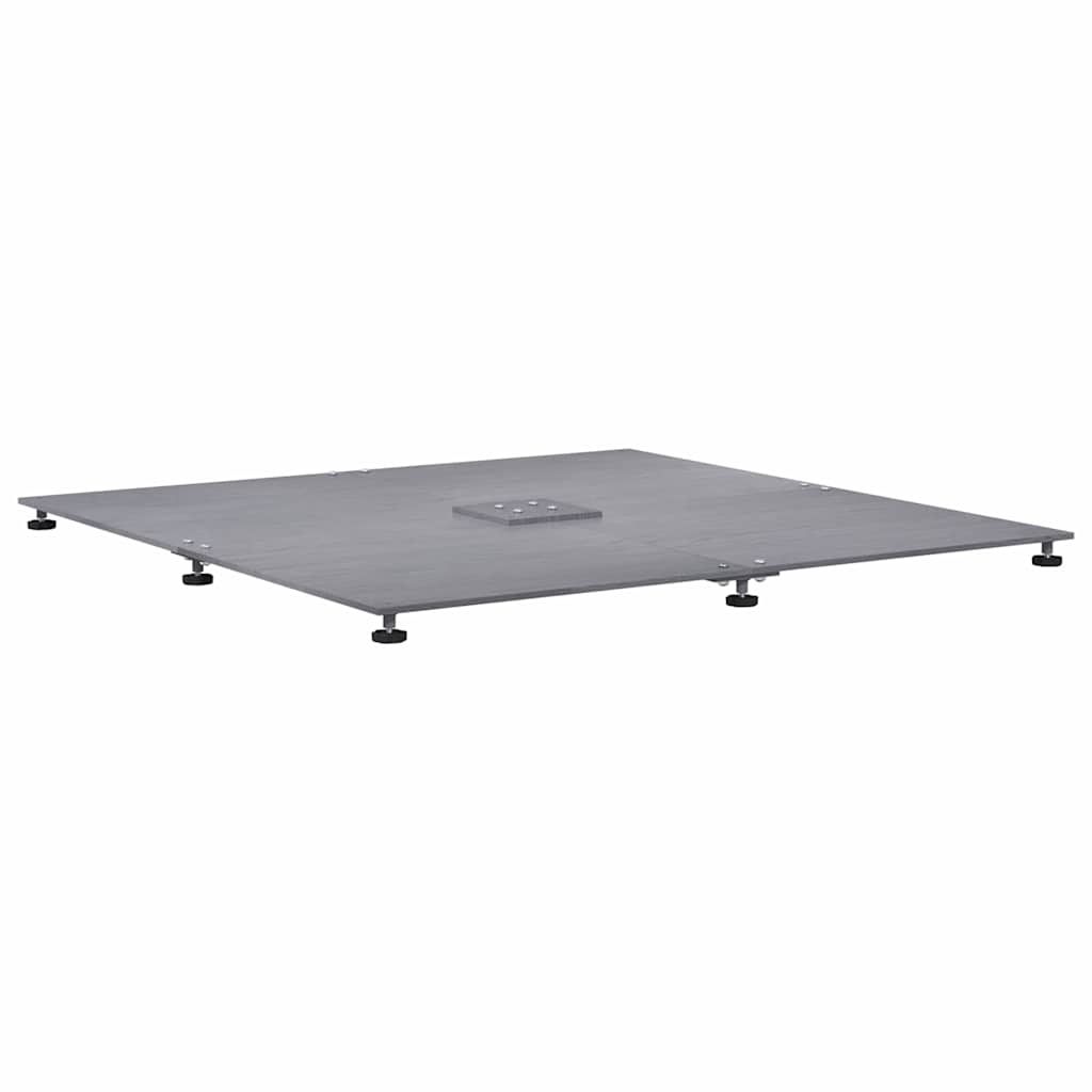 Napernyőtalp Sötétszürke fára emlékeztető 100 x 100 x 4 cm Acél