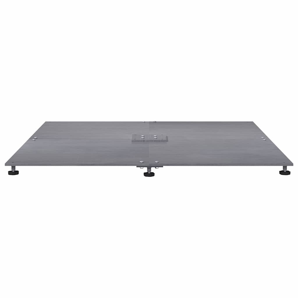 Napernyőtalp Sötétszürke fára emlékeztető 100 x 100 x 4 cm Acél