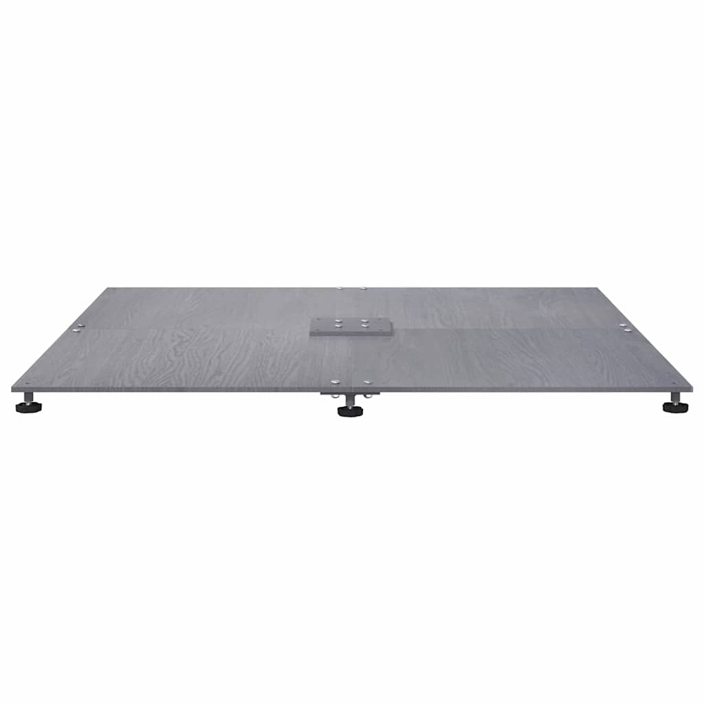 Napernyőtalp Sötétszürke fára emlékeztető 100 x 100 x 4 cm Acél