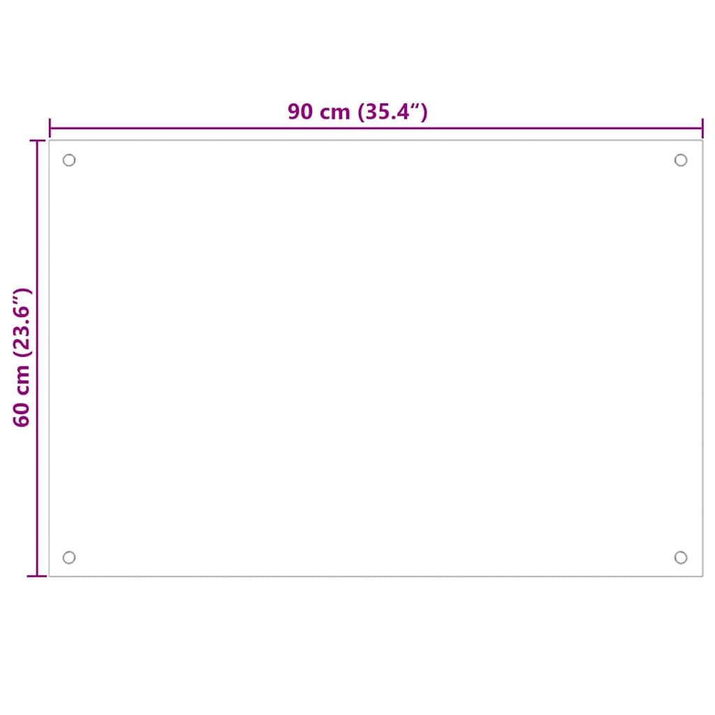 Konyhai splashback 2 pcs Fekete 90 x 60 cm edzett üveg