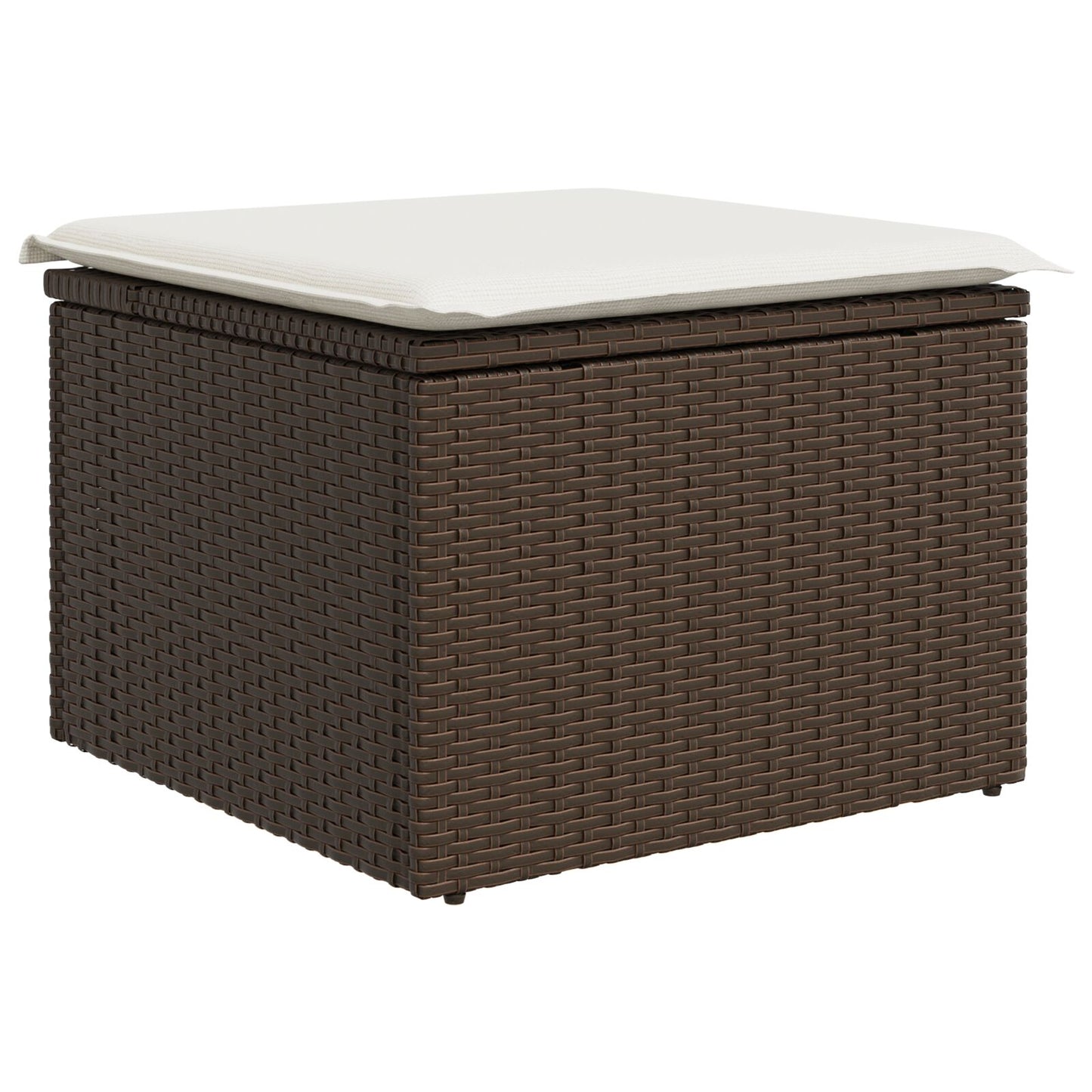 6 Darabos Kerti Sofasor Párnákkal Barna Poli Rattan