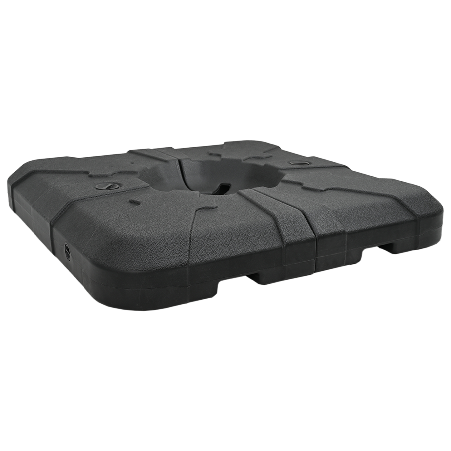 Esernyő Alap Szett 2 pcs Fekete 88.5 x 88.5 x 12 cm Műanyag