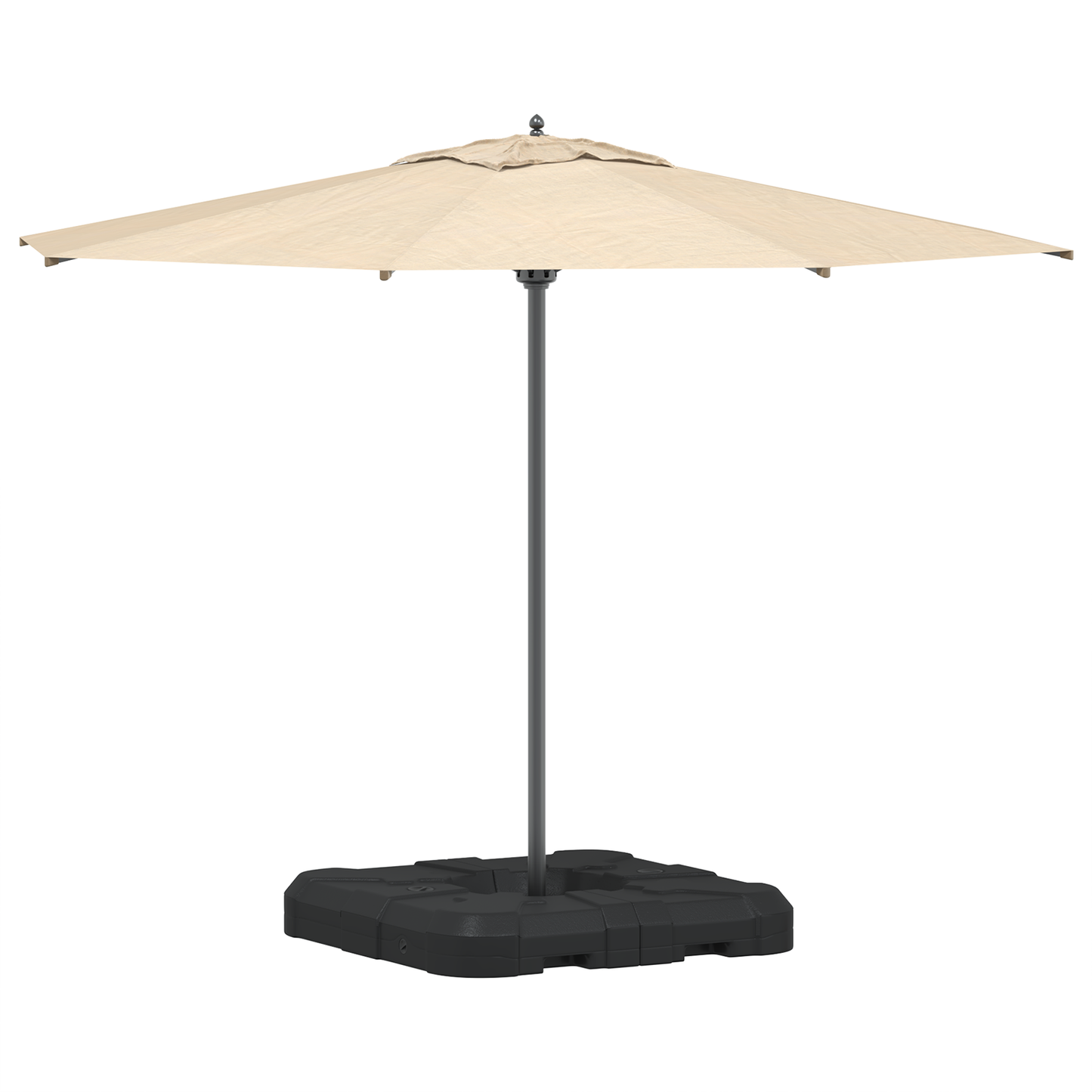 Esernyő Alap Szett 2 pcs Fekete 88.5 x 88.5 x 12 cm Műanyag