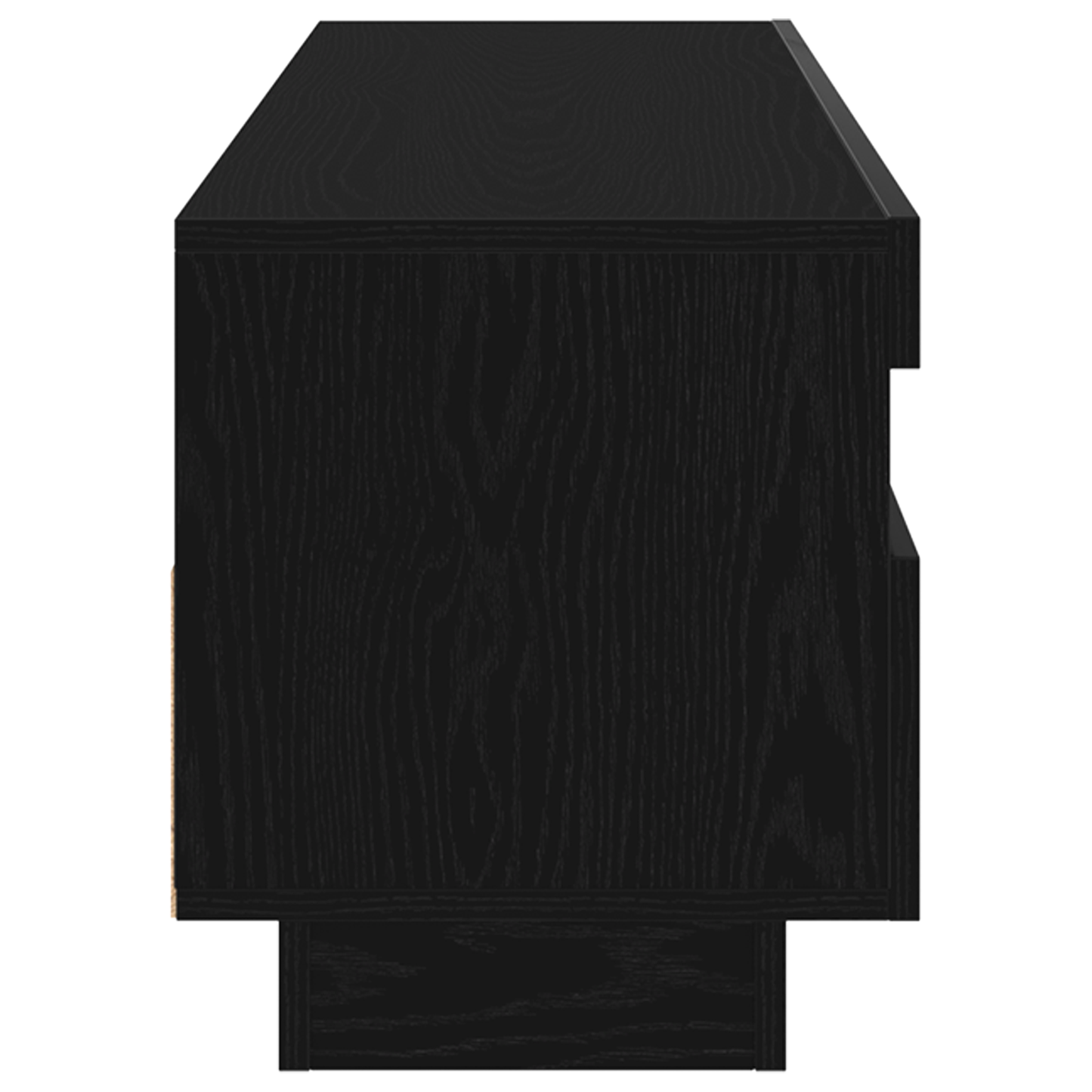 TV szekrény LED -es lámpákkal Fekete 100 x 35 x 40 cm Faanyag