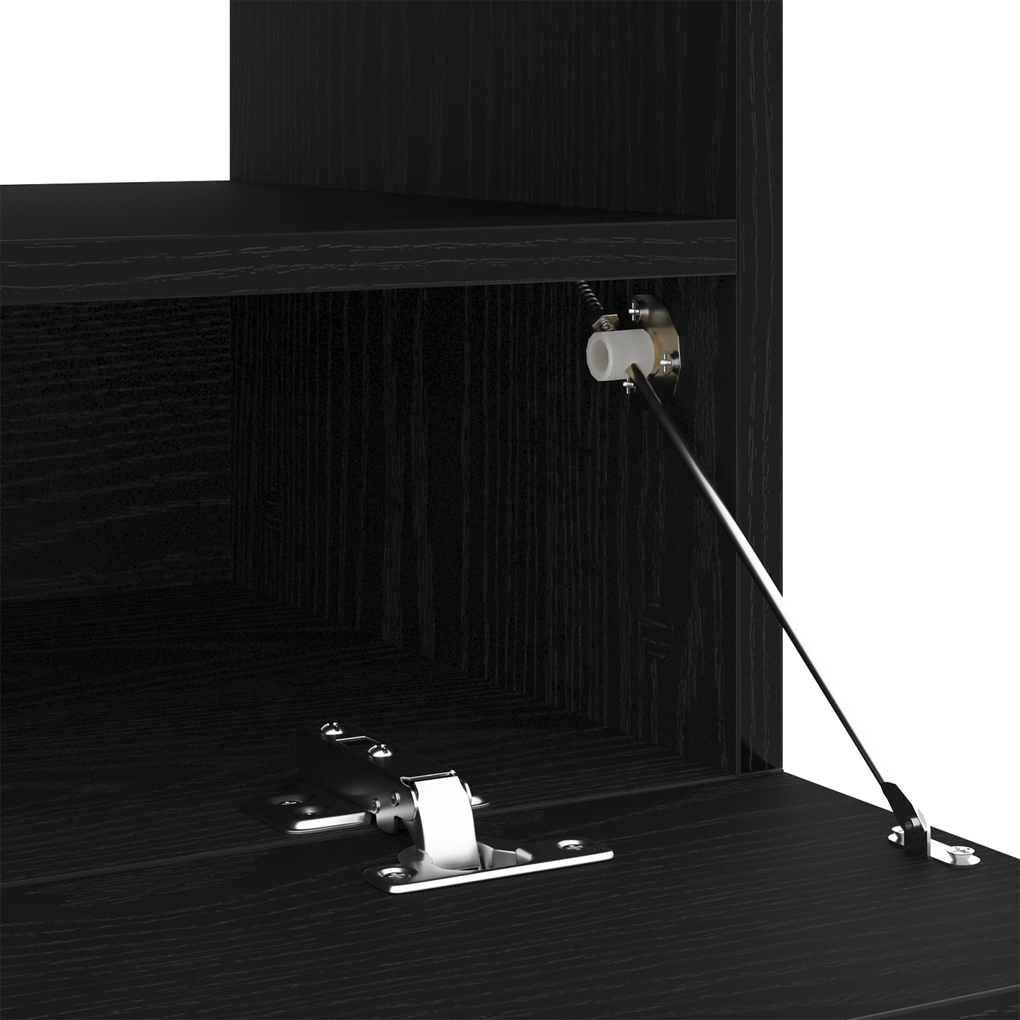 TV szekrény LED -es lámpákkal Fekete 80 x 35 x 40 cm Faanyag