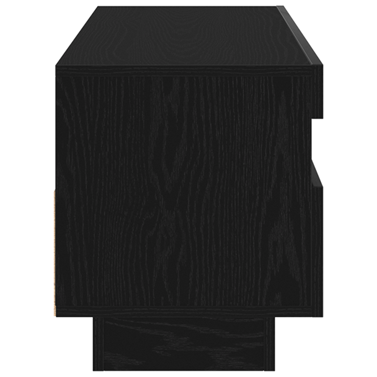 TV szekrény LED -es lámpákkal Fekete 80 x 35 x 40 cm Faanyag