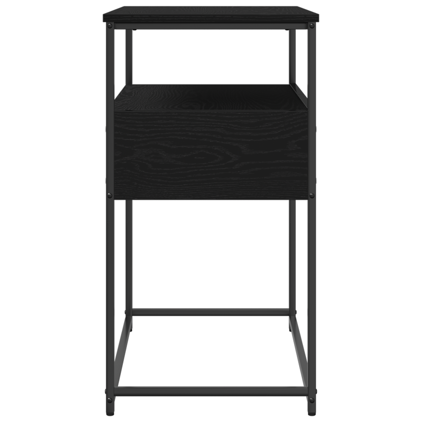 Konzolasztal Musta tammi 75 x 40 x 75 cm Műgyantás fa és fém