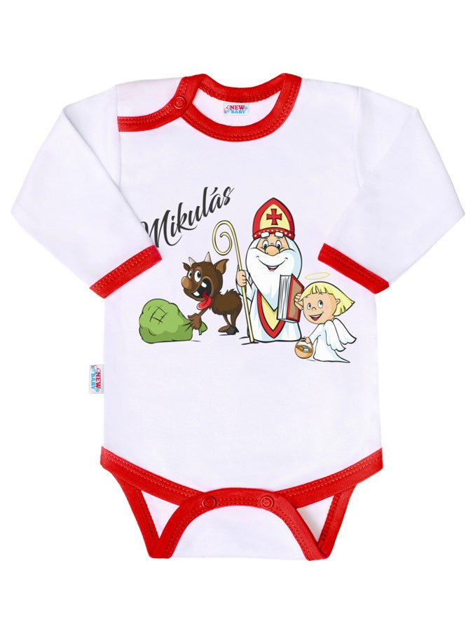 Body nyomtatott mintával New baby Mikulás
