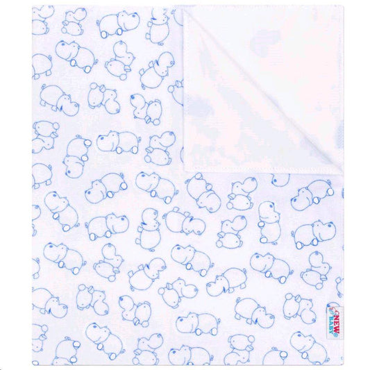 Vízálló flanel alátét New baby víziló