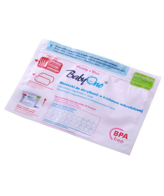 Mikrohullámú sütõben használatos sterilizáló zacskó baby Ono 5 db